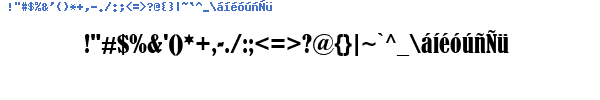 Fuente BERNHC.TTF