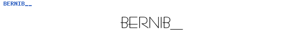 Fuente BERNIB__.TTF