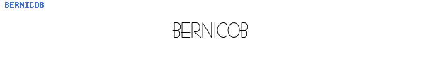Fuente BERNICOB.TTF