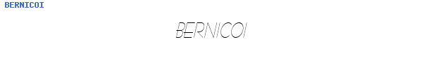 Fuente BERNICOI.TTF