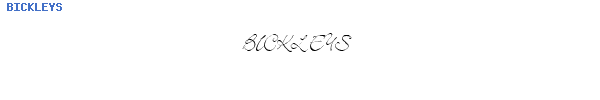 Fuente BICKLEYS.TTF