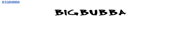 Fuente BIGBUBBA.TTF