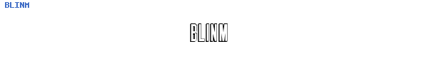 Fuente BLINM.TTF