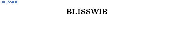 Fuente BLISSWIB.TTF
