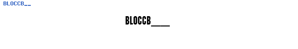 Fuente BLOCCB__.TTF
