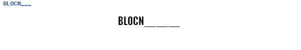 Fuente BLOCN___.TTF