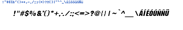 Fuente BLOCWBI_.TTF