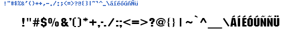 Fuente BLOCWB__.TTF