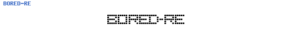 Fuente BORED-RE.TTF