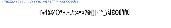 Fuente BOSNDB__.TTF