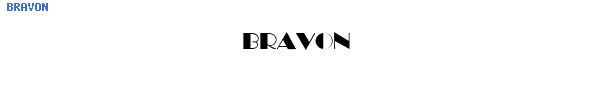 Fuente BRAVON.TTF