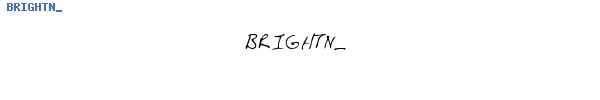 Fuente BRIGHTN_.TTF