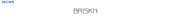 Fuente BRISKN.TTF