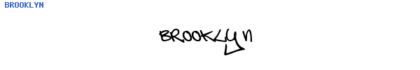 Fuente BROOKLYN.TTF