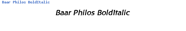 Fuente Baar Philos BoldItalic.ttf