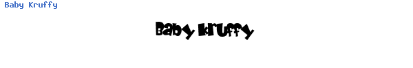 Fuente Baby Kruffy.ttf