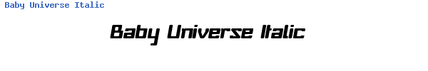 Fuente Baby Universe Italic.ttf