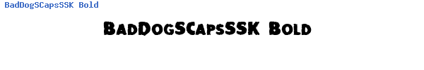 Fuente BadDogSCapsSSK Bold.ttf