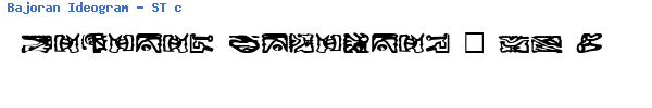 Fuente Bajoran Ideogram - ST canon based.ttf