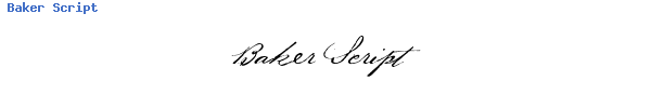 Fuente Baker Script.ttf