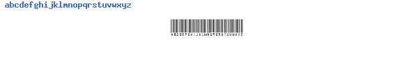 Fuente BarcodeFont.ttf