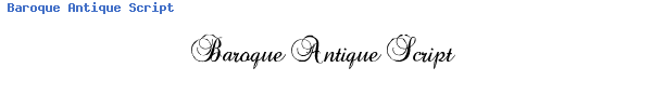 Fuente Baroque Antique Script.ttf