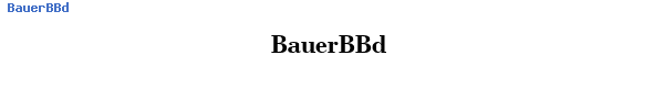 Fuente BauerBBd.ttf