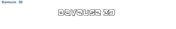 Fuente Baveuse 3D.ttf
