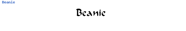 Fuente Beanie.ttf