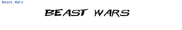 Fuente Beast Wars.ttf