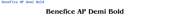 Fuente Benefice AP Demi Bold.ttf