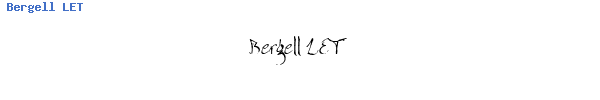 Fuente Bergell LET.ttf