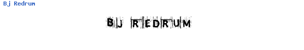 Fuente Bj Redrum.ttf
