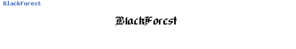 Fuente BlackForest.ttf