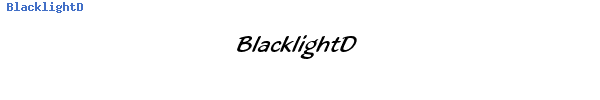 Fuente BlacklightD.ttf
