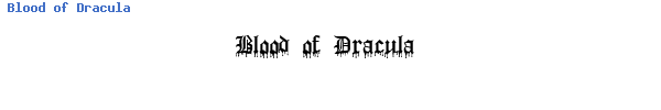 Fuente Blood of Dracula.ttf