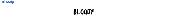 Fuente Bloody.ttf