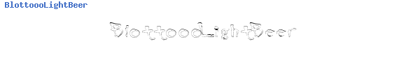 Fuente BlottoooLightBeer.ttf