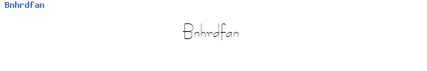 Fuente Bnhrdfan.ttf