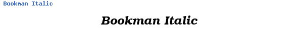 Fuente Bookman Italic.ttf
