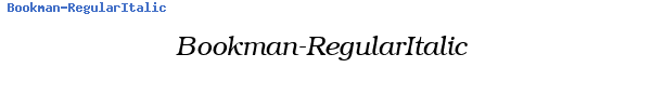 Fuente Bookman-RegularItalic.ttf