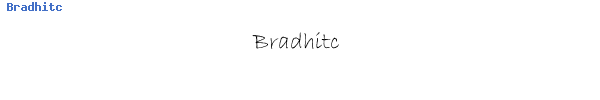 Fuente Bradhitc.ttf