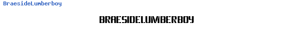 Fuente BraesideLumberboy.ttf