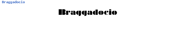 Fuente Braggadocio.ttf