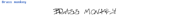 Fuente Brass monkey.ttf