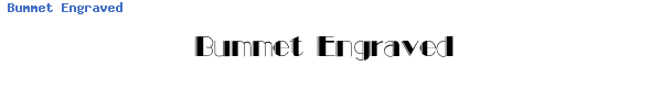 Fuente Bummet Engraved.ttf