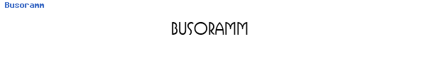 Fuente Busoramm.ttf