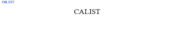 Fuente CALIST.TTF