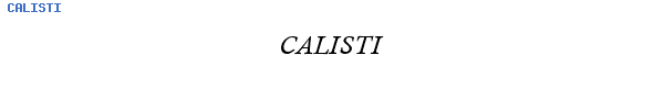 Fuente CALISTI.TTF