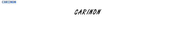 Fuente CARINON.TTF